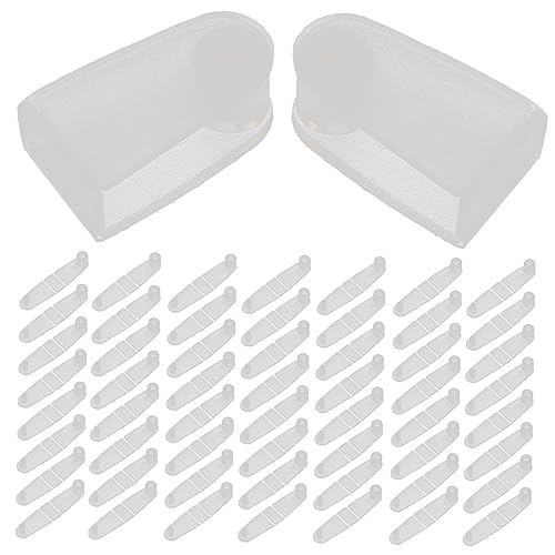 SOIMISS 100 Stück Schlüsselanhänger-clip Schnappen Schlüsselhaken-clips Schlüsselring-verbindungsclip Schlüsselanhänger Mit Klappclip Schlüsselring-clip Schlüsselbund Klein Weiß Plastik von SOIMISS