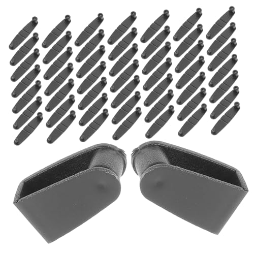 SOIMISS 100 Stück Schlüsselanhänger-verbindungsclip Für Clips Klappclip Haken Schlüsselanhänger Unterstützt Karabinerhaken Schlüsselring-verbindungsclip Mini Kettencliphaken Black Plastik von SOIMISS