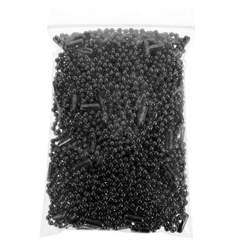 SOIMISS 100 Stück Schwarze Kugelketten aus Eisen für Schlüsselanhänger DIY Schmuckherstellung Glatte Oberfläche Vielseitig Verwendbar für Anhänger Dog Tag Ketten und Zufällige Farbe von SOIMISS
