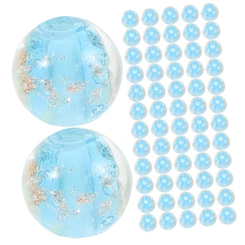 SOIMISS 100 Stück Spacer Beads aus in See Blau DIY Perlen Auffädeln für Schmuckherstellung von Halsketten Armbändern und Ohrringen Langlebig und Hautfreundlich von SOIMISS