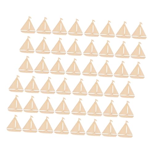 SOIMISS 100 Stück Teiliges Unbehandelte Holz Segelboot Bastelholzscheiben für DIY Dekorationen Glatte Oberfläche Vielseitig Nutzbar für Wanddeko Mobiles Windspiele für Bastelfans von SOIMISS