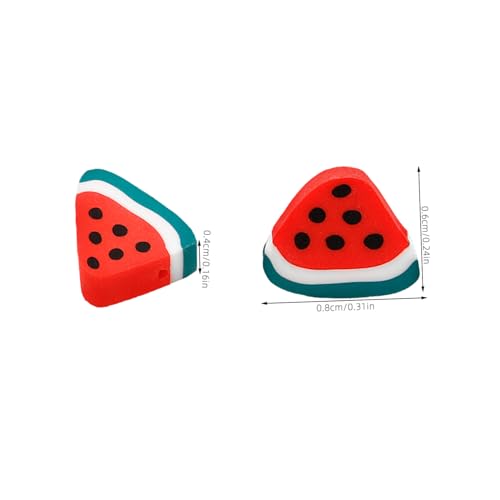 SOIMISS 100 Stück Teiliges Wassermelonen Perlen Langlebigem Polymer Clay Leichte DIY Schmuckperlen für Armbänder Halsketten und Kreative Bastelprojekte von SOIMISS
