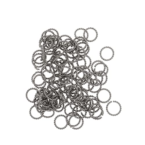 SOIMISS 100 Stück Twisted Jump Ringe Drahtdurchmesser Schmuckherstellung Zubehör für Armbänder und Langlebig und Rostfrei Verbindungselemente für DIY Projekte von SOIMISS