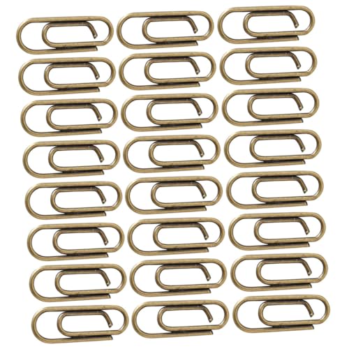 SOIMISS 100 Stück Vintage Metall Büroklammern Mini Mehrzweck Papierklammern für Dokumente und Bürobedarf in Antikbronze Stark und Formbeständig für Schule und Büro von SOIMISS