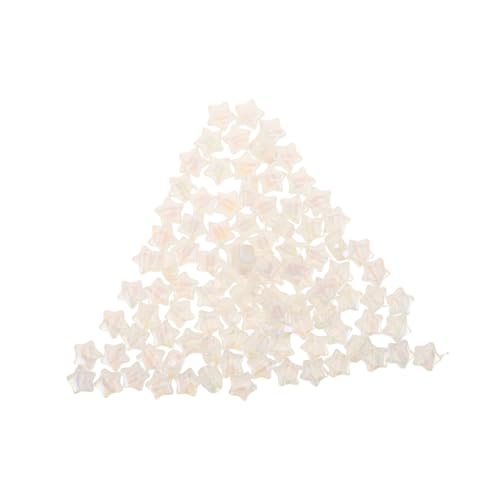SOIMISS 100 Stück Weiße Plastik Fünfzackig Matte Stern-perlen Leichte Spacer-perlen für DIY Schmuckherstellung Kompatibel mit Halsketten Armbändern Ohrringen und Schlüsselanhängern SOIMISS 100 Stück Weiße Plastik Fünfzackig Matte Stern-perlen Leichte Spacer-perlen für DIY Schmuckherstellung Kompatibel mit Halsketten Armbändern Ohrringen und Schlüsselanhängern von SOIMISS