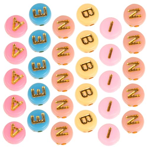 SOIMISS 1000 Stück Alphabet Perlen Bunte Buchstabenperlen zum Auffädeln für DIY Schmuckherstellung Armbänder Halsketten Bastelperlen Zubehör für Erwachsene Zufällige Farbe Zufällige Farbe SOIMISS 1000 Stück Alphabet Perlen Bunte Buchstabenperlen zum Auffädeln für DIY Schmuckherstellung Armbänder Halsketten Bastelperlen Zubehör für Erwachsene Zufällige Farbe Zufällige Farbe von SOIMISS