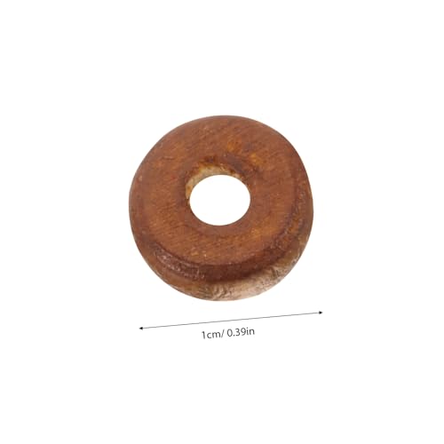 SOIMISS 1000 Stück Mini Holzperlen Flach DIY Schmuck Bastelperlen für Armbänder Halsketten Handwerk Zubehör Langlebig und Vielseitig von SOIMISS
