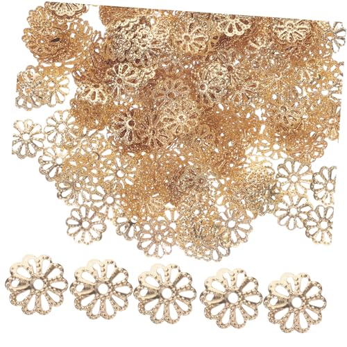 SOIMISS 1000 Stück Pack Metall Perlenkappen Blumenform Schmuckzubehör für DIY Armband Halskette Vintage Schmuck Spacer Bead Caps für Individuelle Schmuckgestaltung von SOIMISS