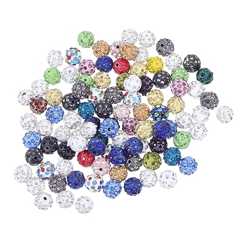 SOIMISS 100Stücke Diamant Besetzte Perlen für DIY Schmuck Mix Farben für Armbänder und Bastelprojekte für Kreative Schmuckherstellung von SOIMISS