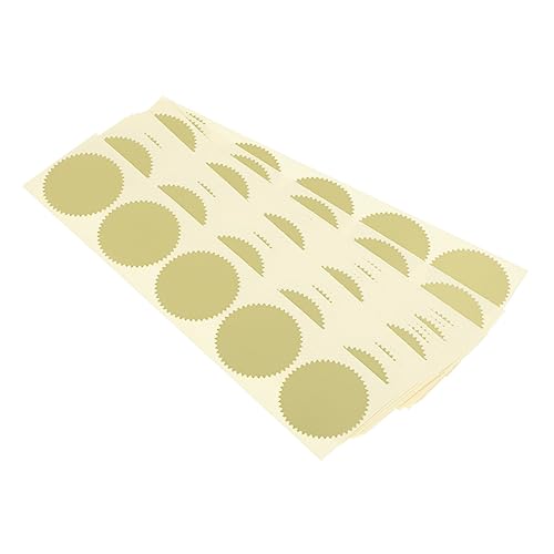 SOIMISS 100Stücke Selbstklebende Dichtungsaufkleber Goldene Stempel für Dokumente Zertifikate und Dekorative Hüllkurvenaufkleber von SOIMISS
