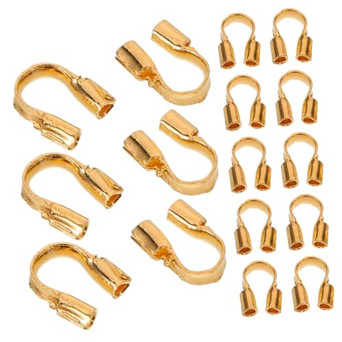 SOIMISS 100Stücke U Förmige Kabelschutz Schlaufen für Schmuckherstellung Hochwertigem Kupfer Schutz für Draht und Faden für Ohrringe Armbänder von SOIMISS