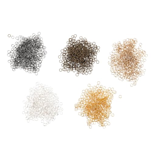 SOIMISS 10Er-Packungen Offene Jump Ringe aus Metall Silberne Biegeringe für DIY Schmuckherstellung Ohrhaken Schlüsselanhänger und Haaraccessoires Einfach zu Verwenden für Bastler und von SOIMISS