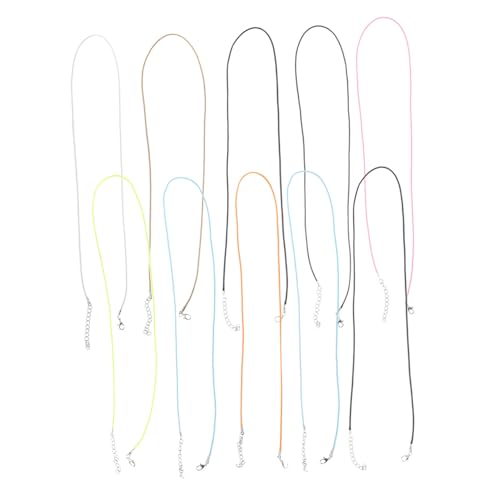 SOIMISS 10Stücke Gewachste Halskette Schnur mit Karabinerverschluss Imitationsleder Kordel für Schmuckherstellung für Armbänder Gemischten Farben SOIMISS 10Stücke Gewachste Halskette Schnur mit Karabinerverschluss Imitationsleder Kordel für Schmuckherstellung für Armbänder Gemischten Farben von SOIMISS