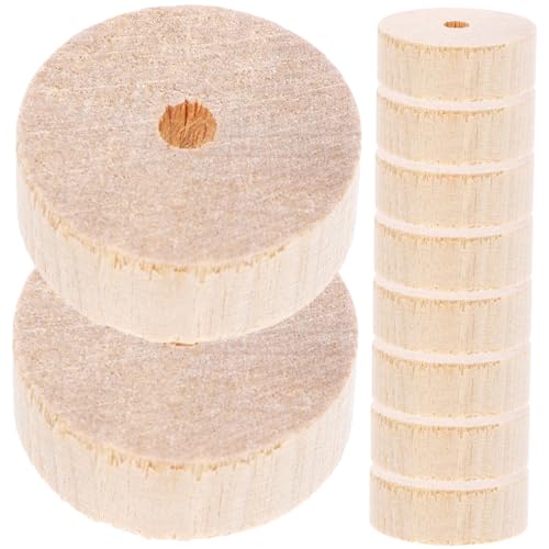 SOIMISS 10Stücke Holzwagenräder Kleine Holzräder für Handwerken für DIY Projekte und Modellbau Robust und Langlebig von SOIMISS