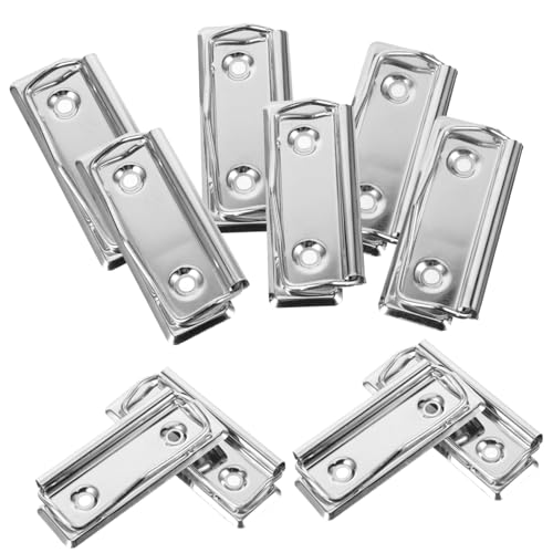 SOIMISS 10Stücke Metall Klemmbrett Clips für Bürobedarf Robuste Büroklammern für Dokumente und Menükarten für Standard Clipboard Vielseitig Einsetzbar Büro von SOIMISS