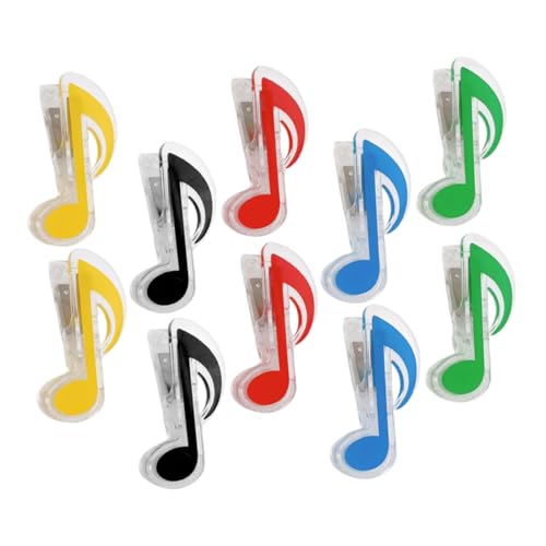 SOIMISS 10Stücke Musiknoten Clips Praktische Büroklammern für Musikbücher Notenbuch Seitenhalter Vielseitig Einsetzbare Kunststoffklammern SOIMISS 10Stücke Musiknoten Clips Praktische Büroklammern für Musikbücher Notenbuch Seitenhalter Vielseitig Einsetzbare Kunststoffklammern von SOIMISS