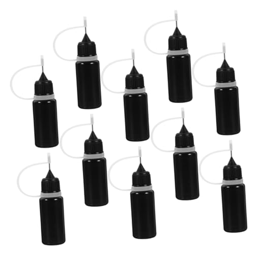 SOIMISS 10Stücke Squeeze Flaschen mit Präzisionsspitze Schwarze Lichtschutzflaschen für Flüssigkeiten Kleber und DIY Anwendungen für Öle SOIMISS 10Stücke Squeeze Flaschen mit Präzisionsspitze Schwarze Lichtschutzflaschen für Flüssigkeiten Kleber und DIY Anwendungen für Öle von SOIMISS
