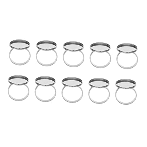 SOIMISS 10Stücke Verstellbare Ringbasen für DIY Schmuck Robuste und Langlebige Ringfunde für Bastelprojekte Innendurchmesser von SOIMISS