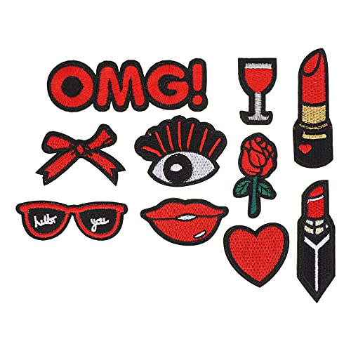 SOIMISS 10stücke Diy Aufnäher Kreative Textil-patches Für Kleidung Niedliche Flicken Für Persönliche Kleidungsgestaltung Zum Abdecken Von Löchern Und Schäden Hautfreundlich Und von SOIMISS