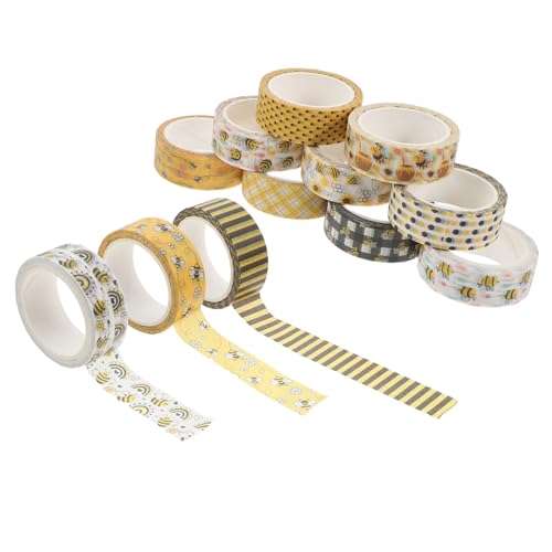 SOIMISS 12 Rollen Washi Tape Set mit Bienen Selbstklebendes Dekorationsband für Scrapbooking DIY Handarbeiten Planer und Tagebücher Einfach Abzureißen und Rückstandslos Entfernbar SOIMISS 12 Rollen Washi Tape Set mit Bienen Selbstklebendes Dekorationsband für Scrapbooking DIY Handarbeiten Planer und Tagebücher Einfach Abzureißen und Rückstandslos Entfernbar von SOIMISS