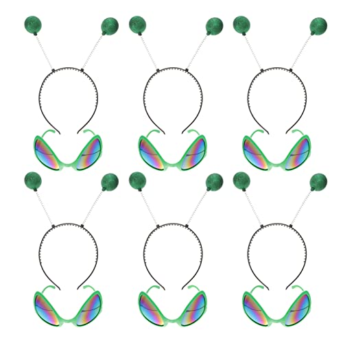 SOIMISS 12 Stück Alien Brille Stirnband Alien-Kopf-Boppers Alien kostüm Martian Antenne Stirnband Party Brille Favors für Kinder Kostüm Party Alien Cosplay Kostümzubehör SOIMISS 12 Stück Alien Brille Stirnband Alien-Kopf-Boppers Alien kostüm Martian Antenne Stirnband Party Brille Favors für Kinder Kostüm Party Alien Cosplay Kostümzubehör von SOIMISS