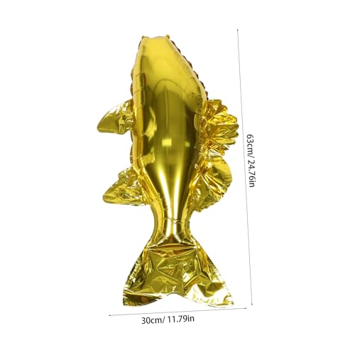 SOIMISS 12 Stück Goldfisch Folienballons in Lebhaften Farben Spielerisches Design Einfach Aufzublasen für Kindergeburtstag Babyparty und Unterwasser Mottofeiern Geeignet von SOIMISS