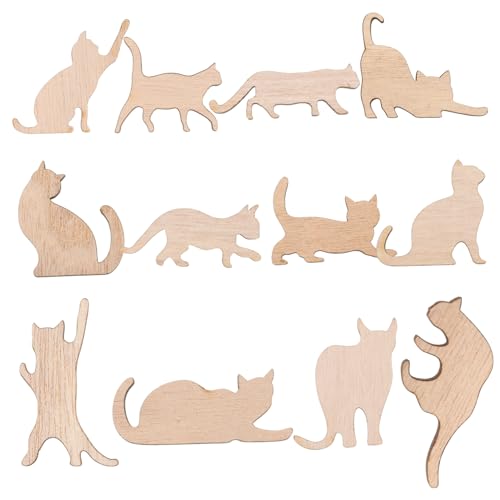 SOIMISS 12 Stück Katzenschmuck Geformt Leer Katzenausschnitt Malen Katze Thematisiert Unbemaltte Katzenausschnitte Katzenfiguren Katzenliebhaber Dekoration Party Holz Beige SOIMISS 12 Stück Katzenschmuck Geformt Leer Katzenausschnitt Malen Katze Thematisiert Unbemaltte Katzenausschnitte Katzenfiguren Katzenliebhaber Dekoration Party Holz Beige von SOIMISS