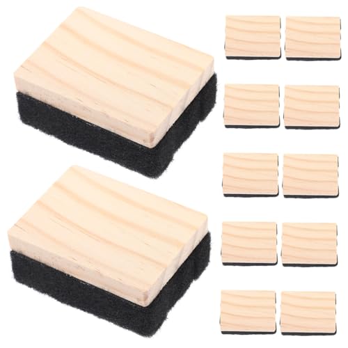 SOIMISS 12 Stück Mini Holztafel Radierer Multifunktionale Kreide Radierer für Schule Büro und Zuhause Leicht Tragbar für Weiße Tafel und Kreidetafeln SOIMISS 12 Stück Mini Holztafel Radierer Multifunktionale Kreide Radierer für Schule Büro und Zuhause Leicht Tragbar für Weiße Tafel und Kreidetafeln von SOIMISS