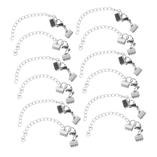SOIMISS 12 Stück Quetschperlen mit Karabinerhaken DIY Armband und Halskette Zubehör für Basteln und Choker für Langlebige Schmuckstücke SOIMISS 12 Stück Quetschperlen mit Karabinerhaken DIY Armband und Halskette Zubehör für Basteln und Choker für Langlebige Schmuckstücke von SOIMISS
