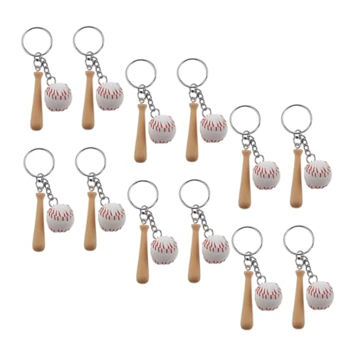 SOIMISS 12 Stück Teiliges Baseball Schlüsselanhänger Leichte und Kompakte Baseball Taschenanhänger Langlebig und Stilvoll als Partygastgeschenk und Dekorative Accessoires von SOIMISS