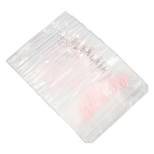 SOIMISS 12 Stück Teiliges Budget Binder Taschen aus Geldumschläge für Büro Transparente Reißverschluss Hüllen für Quittungen und Belege Organisatorische Geldsystem Lösung von SOIMISS