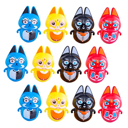 SOIMISS 12 Stück Teiliges Cartoon Wackelfigur mit Chinesischem Peking oper Design Kinderfreundlich Sicher und Kreativitätsfördernd für Kinderzimmer Dekoration und Lernspaß von SOIMISS