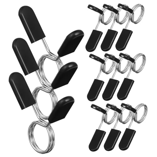 SOIMISS 12 Stück Teiliges Federklemmen für Langhantel Edelstahl Hantelverschluss Schnellverschluss Barbell Clip Sicherer Halt für Gewichtheben Fitness Training SOIMISS 12 Stück Teiliges Federklemmen für Langhantel Edelstahl Hantelverschluss Schnellverschluss Barbell Clip Sicherer Halt für Gewichtheben Fitness Training von SOIMISS