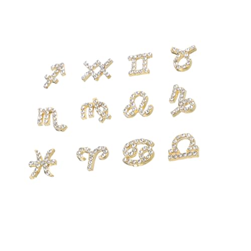 SOIMISS 12 Stück Teiliges Nagel Dekor mit Einzigartigen Tierkreiszeichen Designs Kreativen Strasssteinen aus Legierung für DIY Maniküre Vielseitig für Natürliche und Künstliche Nägel SOIMISS 12 Stück Teiliges Nagel Dekor mit Einzigartigen Tierkreiszeichen Designs Kreativen Strasssteinen aus Legierung für DIY Maniküre Vielseitig für Natürliche und Künstliche Nägel von SOIMISS