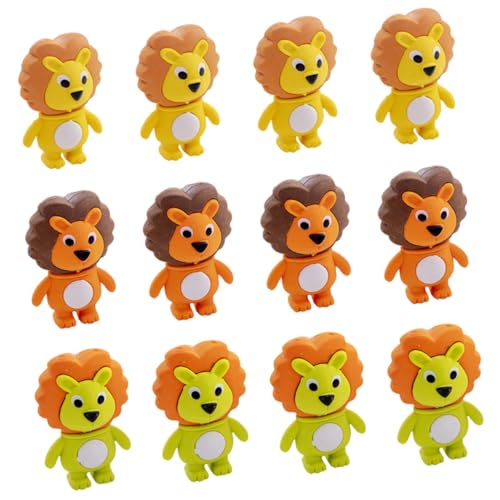 SOIMISS 12 Stück Teiliges Niedliche Löwen radiergummis Mini kawaii design Leichte Tragbare Schul radierer für Jungen und Mädchen Mitgebsel für Kindergeburtstage und Zufällige Farbe SOIMISS 12 Stück Teiliges Niedliche Löwen radiergummis Mini kawaii design Leichte Tragbare Schul radierer für Jungen und Mädchen Mitgebsel für Kindergeburtstage und Zufällige Farbe von SOIMISS