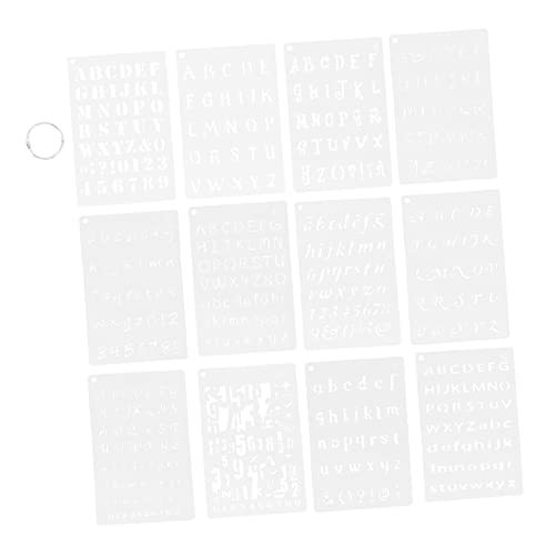 SOIMISS 12 Stück Teiliges Pet Malvorlagen Set mit Buchstaben und Zahlen Wiederverwendbare Schablonen für DIY Bastelprojekte und Kinderzeichnungen SOIMISS 12 Stück Teiliges Pet Malvorlagen Set mit Buchstaben und Zahlen Wiederverwendbare Schablonen für DIY Bastelprojekte und Kinderzeichnungen von SOIMISS