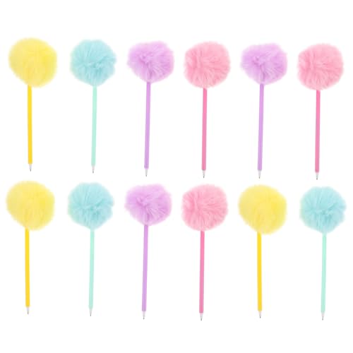 SOIMISS 12 Stück Teiliges Plüsch Kugelschreiber mit Farbenfrohen Pompons Weicher Griff Sanfter Tintenfluss Kreative Schreibstifte für Schule Büro Zuhause Schüler und Schreibbegeisterte SOIMISS 12 Stück Teiliges Plüsch Kugelschreiber mit Farbenfrohen Pompons Weicher Griff Sanfter Tintenfluss Kreative Schreibstifte für Schule Büro Zuhause Schüler und Schreibbegeisterte von SOIMISS