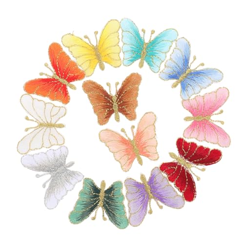 SOIMISS 12 Stück Teiliges Schmetterling Bügelpatch Bestickte Applikationen für Kleidung Langlebige Stoffflicken für DIY Mode Vielseitige Dekoration Hautfreundlich Modische Zufällige Farbe SOIMISS 12 Stück Teiliges Schmetterling Bügelpatch Bestickte Applikationen für Kleidung Langlebige Stoffflicken für DIY Mode Vielseitige Dekoration Hautfreundlich Modische Zufällige Farbe von SOIMISS