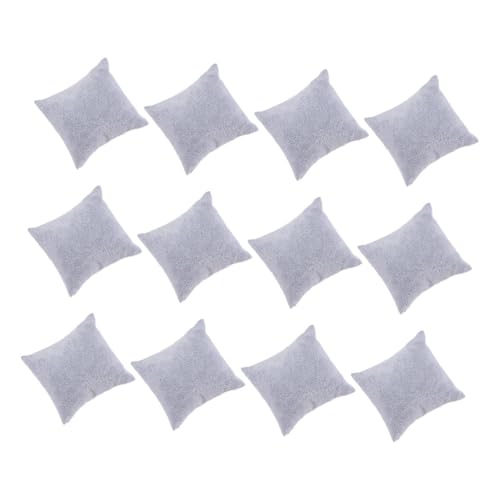 SOIMISS 12 Stück Teiliges Schmuckkissen aus Eisgrauem Samt Armband und Uhren Kissen für Schmuckpräsentation Kompakte Stilvolle Polster zur Aufbewahrung und Anzeige von Armbändern Uhren SOIMISS 12 Stück Teiliges Schmuckkissen aus Eisgrauem Samt Armband und Uhren Kissen für Schmuckpräsentation Kompakte Stilvolle Polster zur Aufbewahrung und Anzeige von Armbändern Uhren von SOIMISS