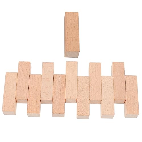 SOIMISS 12 Stück Teiliges Set Unvollendeter Holzklötze DIY Stempel Block für Kreative Holzschnitzprojekte für Anfänger und Fortgeschrittene von SOIMISS