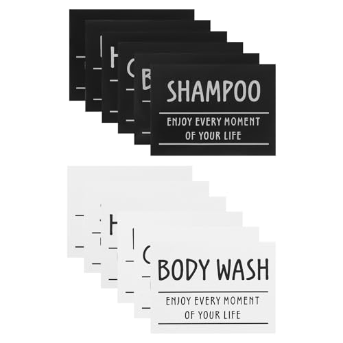 SOIMISS 12 Stück Teiliges Wasserdichter Badetiketten für Glasflaschen und Behälter Wiederbeschreibbare Seifen Shampoo Lotion etiketten zur Einfachen Organisation im Badezimmer Vielseitig SOIMISS 12 Stück Teiliges Wasserdichter Badetiketten für Glasflaschen und Behälter Wiederbeschreibbare Seifen Shampoo Lotion etiketten zur Einfachen Organisation im Badezimmer Vielseitig von SOIMISS