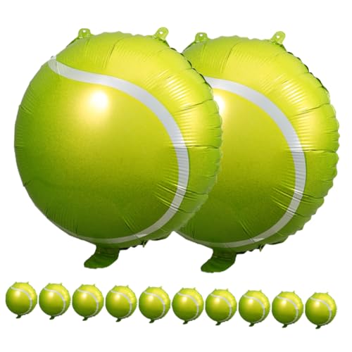 SOIMISS 12 Stück Tennis Ball Luftballons Sportliche Deko für Geburtstagsfeiern und Sommerfeste Einfach Aufzublasen Wiederverwendbar Sicher für Innen und Außenbereich SOIMISS 12 Stück Tennis Ball Luftballons Sportliche Deko für Geburtstagsfeiern und Sommerfeste Einfach Aufzublasen Wiederverwendbar Sicher für Innen und Außenbereich von SOIMISS
