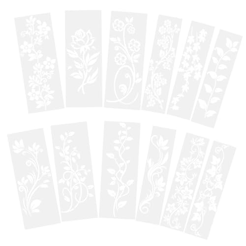SOIMISS 12 Stück Wiederverwendbare Schablonen für Ranken für Diy Malprojekte Wänden Möbeln und Leinwänden Kreative Gestaltung SOIMISS 12 Stück Wiederverwendbare Schablonen für Ranken für Diy Malprojekte Wänden Möbeln und Leinwänden Kreative Gestaltung von SOIMISS