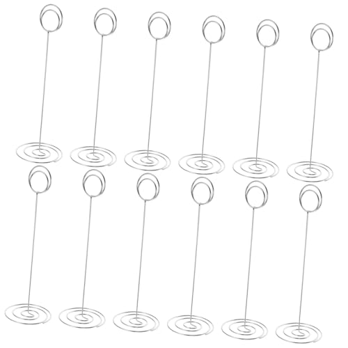 SOIMISS 12 Stücke Tischkartenhalter aus Metall Tischnummernhalter für Hochzeiten Platzsparend und Stabil 220mm Fotohalter für Tischdekoration Dekorative Kartenständer SOIMISS 12 Stücke Tischkartenhalter aus Metall Tischnummernhalter für Hochzeiten Platzsparend und Stabil 220mm Fotohalter für Tischdekoration Dekorative Kartenständer von SOIMISS