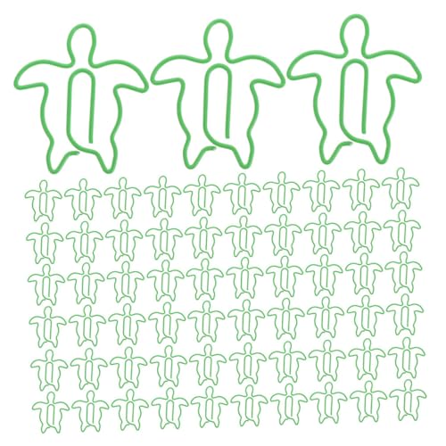 SOIMISS 120 Stück Meeresschildkröten Büroklammern Metall Tierform Niedliche Organizer Clips für Büro Schule Dokumentenorganisation Platzsparend und Dekorativ von SOIMISS