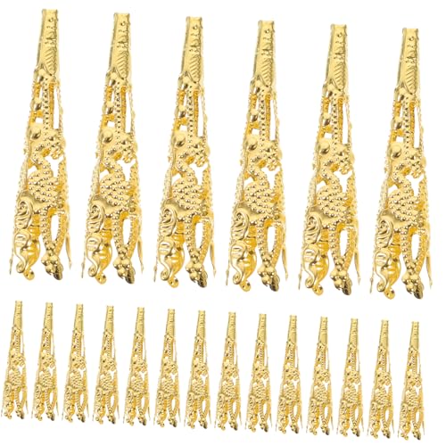 SOIMISS 120 Stück Perlenkappen Kegelform Schmuckzubehör für DIY Armbänder Ohrringe Goldene Blütenform Langlebig und Rostfrei SOIMISS 120 Stück Perlenkappen Kegelform Schmuckzubehör für DIY Armbänder Ohrringe Goldene Blütenform Langlebig und Rostfrei von SOIMISS