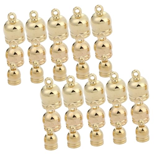SOIMISS 120 Stück Teiliges Tassel Endkappen aus Sicherem Langlebige Quetschkalotten für Armband und Halskettenherstellung Geeignet für Kordeldurchmesser für DIY Schmuckzubehör von SOIMISS