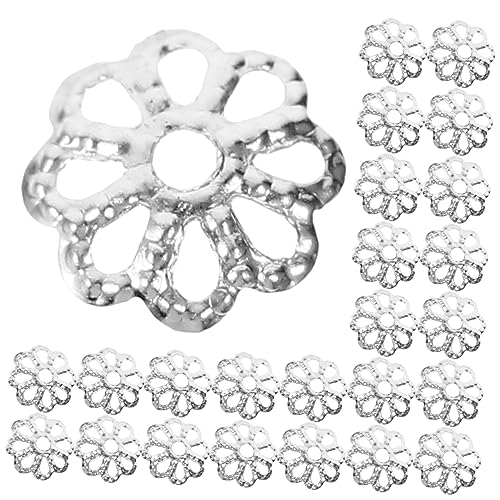 SOIMISS 1200 Stück DIY Metallperlen Blütenform Kappen pro Packung für Schmuckherstellung Armbänder Ergänzung für Kreative Projekte von SOIMISS