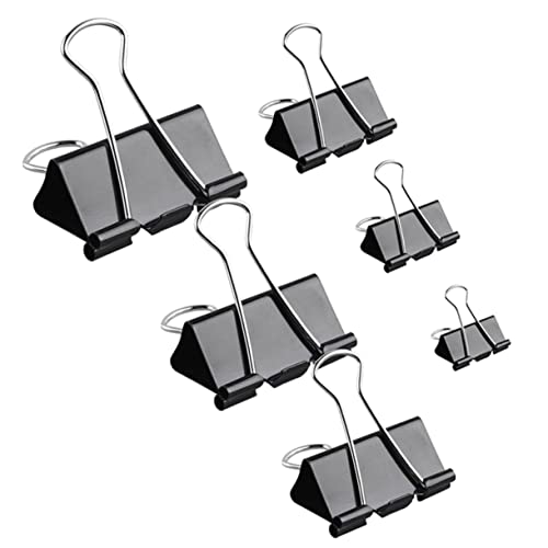 SOIMISS 120Stücke Schwarze Binderclips Büroklammern Verschiedenen für Home Office Schule und Bürobedarf Vielseitig und Wiederverwendbar SOIMISS 120Stücke Schwarze Binderclips Büroklammern Verschiedenen für Home Office Schule und Bürobedarf Vielseitig und Wiederverwendbar von SOIMISS