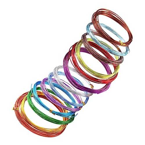 SOIMISS 12Rollen Aluminium Schmuckdraht Flexibler DIY Basteldraht Bunten Farben für Perlenschmuck und Kreative Projekte pro Langlebig und Verformbar SOIMISS 12Rollen Aluminium Schmuckdraht Flexibler DIY Basteldraht Bunten Farben für Perlenschmuck und Kreative Projekte pro Langlebig und Verformbar von SOIMISS